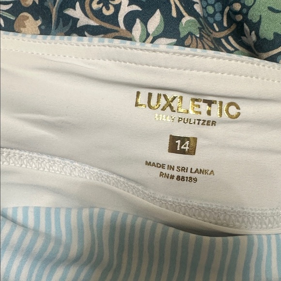 NWT Lilly Pulitzer Luxletic Monica Skort Multi Naut Today Engineered size 14 - Picture 6 of 6